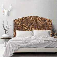 1 Roll Leopard Print Vintage Animal Removable Vinyl Self-Adhesive Wallpaper, Drop Match Pattern, Waterproof, Detachable, For Cabinets, Dresser Drawers, Shelves, Bedroom, Bathroom Vanity, Wall Furniture Workstation Decor
