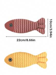 1/3/5PCS Cat Chew Toys, Simulated Plush Mice And Simulated Fish, Containing Catnip To Attract Cats To Play Quietly Without Disturbing People, Excellent Material, Strong And Durable, Suitable For Cats To Play Indoors