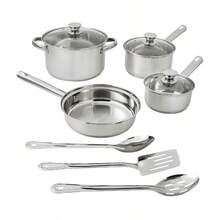 10-Piece Stainless Steel Cookware Set - asPic - View 2