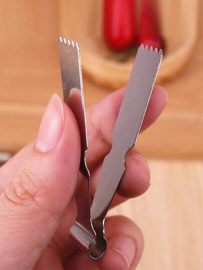 1/2/3/4/5PCS Stainless Steel Multipurpose Pastry Clamp - Walnut Crisp Clip, Food-Safe Kitchen Tongs For Baking Tools, Peanut Crisp & Bun Mold,Pastry Tongs Baking Tool For Decorating Cookies