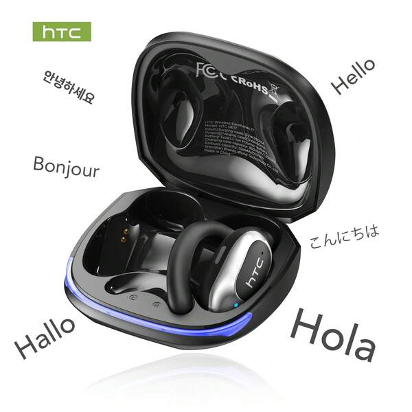 HTC HTC NE 17 AI Translation Wireless Gaming Headset: 360° Loop Sound, Immerse In Musical World, Great For Competitive Gaming, Smooth Music - Movie Sync, 3 Colors To Meet Your Needs