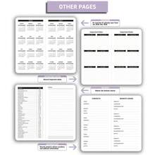 Planificador mensual compacto 2026 - Mini planificador mensual, tamaño de billetera 7.08" X 3.86", cubre de enero de 2026 a diciembre de 2026, papel de 100 g/m², bucle para bolígrafo y bloc de notas, cubierta rígida de piel sintética, excelente para útiles escolares y vuelta al cole - Multicolor - Ver 8