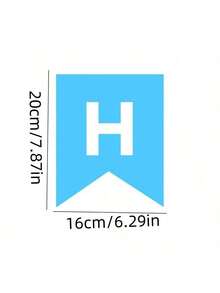 Happy Birthday Decoration Bunting Banner With Colorful Letters For Birthday Party Celebration,Christmas - Blue - View 3