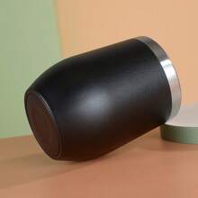 1pc 350ML 12oz Coffee Mug Thermal Cup Tumbler With Lid Stainless Steel Vacuum Insulated Double Wall Black Back To School