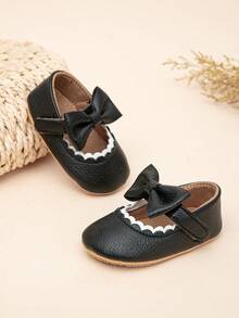 Cute Bow Newborn Infant Shoes, Soft & Comfortable Princess Shoes For Infant Girls 6-12 Months, Spring/Summer