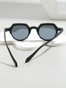 1 buc ochelari de soare retro pentru bărbați, cu ramă rotundă mică, stil Street Shooting, de înaltă calitate, potriviți pentru uz zilnic și decor