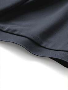 Camisa polo de color liso para hombres para uso casual y de oficina - Gris Oscuro - Ver 4