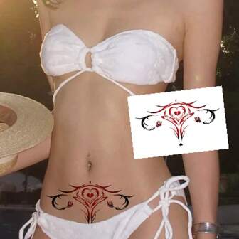 2 vellen 2025 Nieuwe Sexy Midriff High Class Incubus Tattoo Stickers