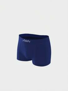 10pcs/Set Men's Seamless Breathable Mid-Waist Briefs, Simple Fashionable Letter Print Elastic Waistband Underwear
