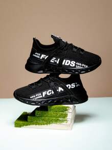 Zapatos deportivos para niños de malla transpirable, suela blanda antideslizante y ligera, zapatos de running cómodos y de moda para niños y jóvenes