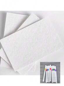 22pcs/10 Sheets 3D YFLLN Magic Fluffy Texture Paper, Plush Texture Art Craft Paper, Luxury Decorative Paper, Suitable For DIY Projects And Creative Design (Expand When Wet), Indoor Outdoor Room Student Classroom Holiday Birthday Gift, Blank Painting Paper With Plush Texture, 20 Sheets (10 Round 3.93 Inch X 3.93 Inch, 10 Square 4.33 Inch X 2.75 Inch)