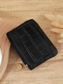 Women Pu Zip Crocodile Fashion Small Lightweight Fashion For Anniversary For Birthday Gift For Gift White-Collar Workers For Male For Female For Women Wallet Mini Wallet Purse Wallet Coin Wallet Wallet