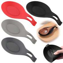 1 Stück/3 Stück Löffelunterlage, leicht zu reinigende TPE Küchen-Utensilien-Unterlage, Silikon Löffelunterlage, isolierte Löffelunterlage, Geschmacksschalen-Unterlage, Löffelhalter für das Restaurant