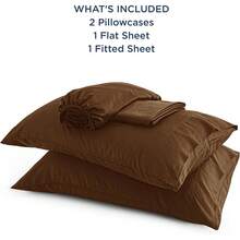 Bedsure Queen Sheet Set, Cooling Sheets For Queen Size Bed Set, Rayon Derived From Bamboo, Breathable & Soft Deep Pocket Up To 16 Inches, Hotel Luxury Silky Bedding, Bedsheet & Pillowcases, Dark Grey - 20 - 棕色 - 查看 5