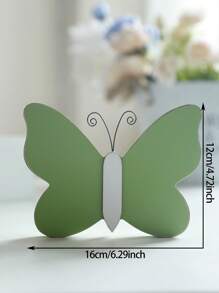 1pc Of Cute And Delicate Butterfly Theme Decorative Ornaments. These Butterflies Have Rich Colors, And Each Butterfly Is Equipped With Delicate Curled Antennae, Exuding A Simple And Charming Atmosphere. It Is Suitable For Nature Lovers And People Who Like Sweet Style Decorations. It Is Perfect For Display On Shelves, Desks Or Windowsills, Adding A Touch Of Natural Beauty And Sophistication To Any Space