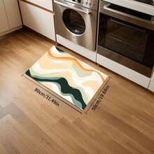 1/2 szt. Nowoczesny asymetryczny wzór tekstury dywanik kuchenny, odpowiedni do wewnątrz/na zewnątrz, chłonny i odporny na plamy, do stosowania w sypialni, łazience, kuchni, wejściu - zmywalny wystrój domu