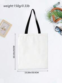 1 pièce Sac fourre-tout en canevas "La vie est meilleure avec des chats et des livres" - Sac à épaule mignon pour amateurs de chats, sac fourre-tout kawaii pour dames, design de chat noir et de livre pour femmes à la mode, sac fourre-tout unique et élégant