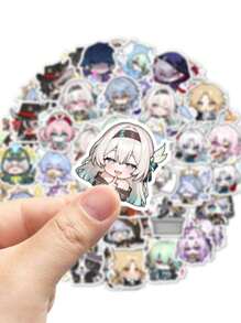 54pcs Cute Honkai: Star Rail Game Stickers, DIY Decorative Stickers For Water Bottles, Stationery, Computers