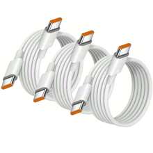 NNBILI 1/3 件通用 120W 10A 快速充电器 PD 双 Type C 快速充电线数据线兼容 15 Pro 16 Pro Max 兼容三星兼容华为（注意：兼容型号的充电速度请参考详细图片最后文字） Nan 快速充电