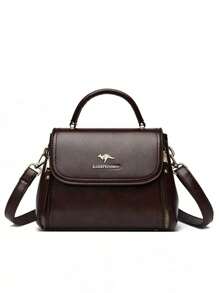 Dedoo Bolso de mujer con tapa abatible de dos capas, bolsos cruzados de lujo casuales, bolsos de mano de alta calidad, bolsos de mensajero de moda
