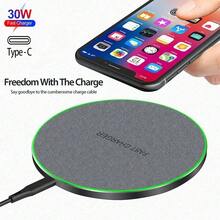 无线充电板兼容 Galaxy S24 S23 S22 USB C 快速无线感应充电站兼容 16 15 14 13 12 ProMax Nan - 多色 - 查看 4