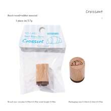 1pc Beechwood Stamp With Handdrawn Cute Designs, Versatile For Decorating Journals, Suitable For School And Office Stamps,Back To School,School Supplies