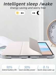 Farbiges, dreifach gefaltetes Tablet-Etui im Künstler-Design mit Stiftschlitz, klarer Digitaldruckoptik, TPU-Kantenschutz, integriertem Ständer, Magnet-Sleep/Wake-Funktion, kompatibel mit iPad Mini 4/5/6, iPad Air/Air 2, iPad 9.7/10.2/10.5, iPad Air 4/5, iPad Pro 11" (M2) 2024, Galaxy Tab A8 10.5" (2022) und mehr. Der Schriftarteffekt unterliegt der visuellen Wirkung.