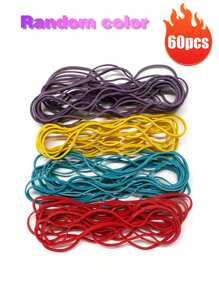 40PCS/100PCS Large Rubber Band Long Rubber Band Morandi Color Various Colors Heavy Duty Rubber Band High Quality Rubber Band Office Supplies Large Rubber Band Suitable For Homes, Kitchens And Offices Back To School