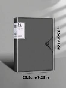 1pc Semi-Transparent Document Folder, Clear Insert Page File Folder, Snap Closure Document Organizer, Multi-Color Storage Box, Multi-Size Refillable Binder, 20/30/40/60/100 Pages, A4 Multi-Layer Insert Sleeves, 6 Color Options, Water-Resistant, Comfortable Texture, School Document Bag, Test Paper Holder, Fashionable Design, High Capacity Sorting & Storage Bag, Contract & Receipt Organizer