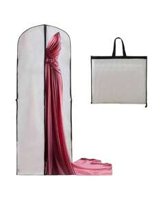 Sac à vêtements polyvalent, housse anti-poussière pour robe de mariée, sac de rangement pour robe de mariée, housse de protection pour costume, sac à vêtements pour longue robe de soirée et manteau, pochette de rangement suspendue et hermétique