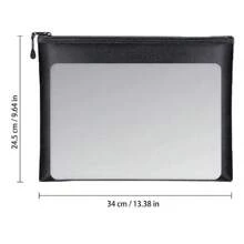 حقيبة وثائق مقاومة للحريق، حقيبة مقاومة للماء لحفظ الأموال، كيس حفظ آمن للنيران مع سحاب لملفات النقدية المنزل والمكتب