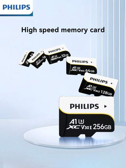 PHILIPS PHILIPS Highly Compatible, Large-Capacity Storage Card, Stable Reading And Writing, Durable, Widely Compatible With All Kinds Of Digital Devices, Easily Stores Photos, Videos And Important Files, And Meets Various Usage Needs Such As Daily Shooting, Data Backup, Audio And Video Recording, Etc.!