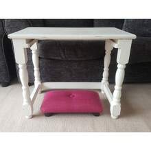 ASAP Desk Low Footstool 10 Cm 4" Footrest With Plastic Feet And Button - Small Footstool Handmade Footrest Gift For Dad Mum Office/ USA Free - N - Black - View 8