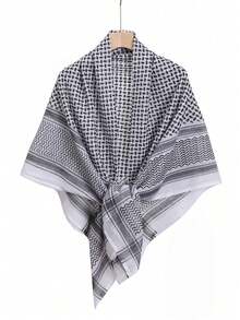 1 件男士户外防风防紫外线经典围巾多功能头巾，适合日常佩戴