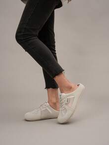 2025 Summer New Arrival Hot Selling Women Hollow Out Breathable Flat Slip On Mules Shoes, Super Soft Toe Box Backless Loafers, Casual Lightweight Sneakers For Pregnant Women & Wide Feet