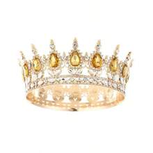 EBUDAE Queen Crown Rhinestone Wedding Crowns And Tiaras For Women Costume Party Hair Accessories Princess Birthday Crown Crystal Bridal Crown