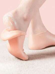 1Pair/1Set Silicone Foot Care Socks, For Dry Cracked Feet Heel And Softening Rough Skin, Foot Care Tools For Women And Men, Ideal For Pedicure, Home Foot Care, High Elastic Absorption Pressure Socks, Suitable For Pairing Massage And Moisturizing Gel Foot Care