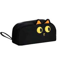 MSLSOZ Large Capacity Pencil Case Black Color, Cat Pencil Case,Pencil Pouch,Pen Bags Organizer For Office College School,Pencil Pouch For Girls Boys,Back To School,School Supplies