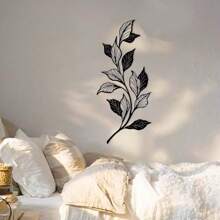 Decor elegant inspirat din natură pentru spații moderne - decor de perete metalic cu frunze, perfect pentru camere de zi, birouri sau dormitoare, frunze metalice, frunză metalică - cadou perfect pentru casă nouă, cadou de ziua de naștere pentru iubitorii de natură, colecționari de antichități - construcție durabilă din fier, decor pentru casă, perfect pentru decorul camerei