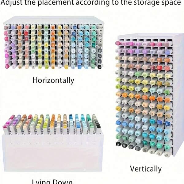 Supporto per pennarelli da 120 posti, organizer per pennarelli, penne per acquerelli, matite colorate, organizer da scrivania per casa, scuola, ufficio, regalo di decorazione per il Capodanno cinese