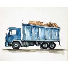1 Stück Wandkunst Poster optional mit Rahmen Deko Konstruktions Zimmer Deko für Jungs - Kleinkind Jungen Zimmer Deko, Truck Wandkunst für Kinderzimmer, Auto Wandbilder Schlafzimmer Spielzimmer Deko, Fahrzeug Traktor Drucke Kinderzimmer Poster ohne Rahmen/mit Rahmen