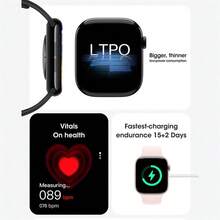 PANDA AI Language Smart Watch | Voice Control | ChatGPT Connectivity | 2.08" Large Display | AI Custom Dial | 24hr Heart Rate/Blood Oxygen/Sleep Monitoring | Bluetooth Camera/AI Painting Dial DIY | NFC | Supports Bluetooth 5.1 & 3.0 | IP68 Waterproof | Unisex Design Compatible With Android | 380mAh Battery | Suitable For Daily/Sports/Commute | Gift For Girlfriend/Boyfriend/Best Friend - Pink - View 3