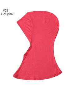 1pc Women Abaya Accessories Solid Color Instant Cover Head, Prayer Casual Pleated Headscarf, Practical Headscarf, Instant Long Khimar Hijab Turban, Suitable For Daily Use All Year Round Headband Veiled Clothes - Header Model - View 37