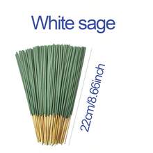 白鼠尾草熏香棒，22厘米/8.66英寸，自然清香，感受原始活力，家居装饰，厨房用品，室内外均可使用，适合母亲节、情人节、毕业典礼，理想的小礼物 - 鼠尾草 - 查看 3