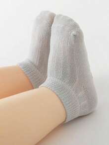 12 双婴儿防滑心形图案袜子，适合 0-3 岁，春夏