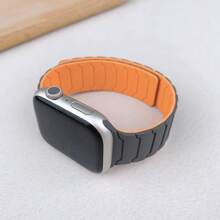 Magnetisches Silikon Armband kompatibel mit Bändern in Größen 45mm, 44mm, 40mm, 42mm, 46mm, 41mm, 49mm, 38mm, Sport Armband kompatibel mit Watch Series 10, SE, 9, 8, 7, Ultra 2, Zubehör für Damen und Herren
