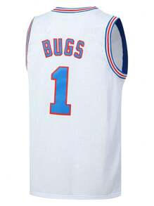 Atonmore 1 pieza Camiseta de baloncesto para hombre, blanca, chaleco de baloncesto bordado y cosido, camiseta deportiva sin mangas