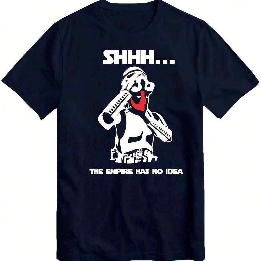 Shhh The Empire Deadpool T-Shirt Funnyie Tee Shirt Uni Top - màu đen - Xem 1