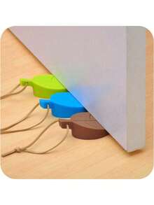 1pc Leaf Shaped Silicone Door Stopper, Hangable Windproof Door Stop, Anti-Pinch Door Clamp Best Gifts Birthday