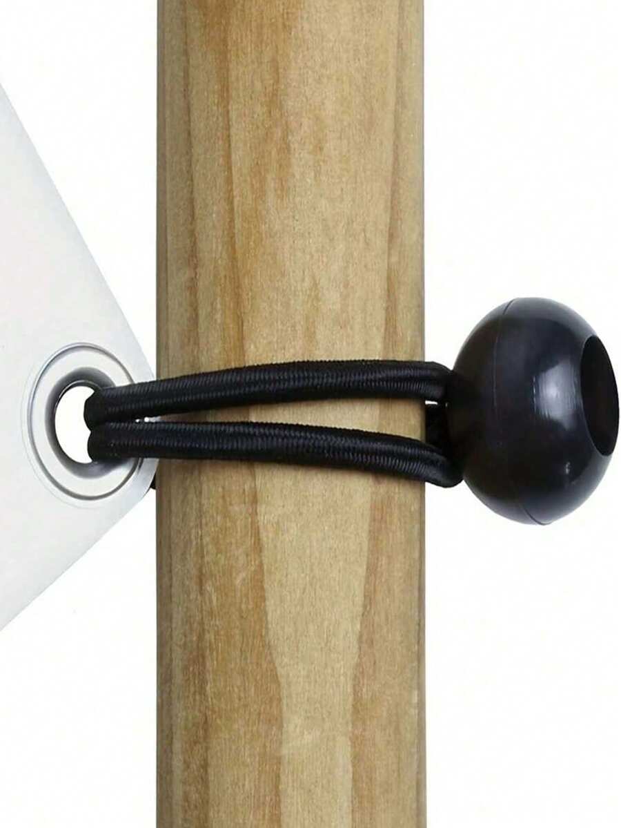 5件/10件/50/100件户外露营帐篷固定弹力绳塑料球高弹力绳捆绑弹力球蹦床沙滩网弹力绳带，用于固定露营帐篷和船杆